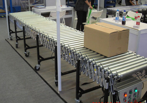 伸縮輥筒輸送機運行圖,m.hnycsy.cn